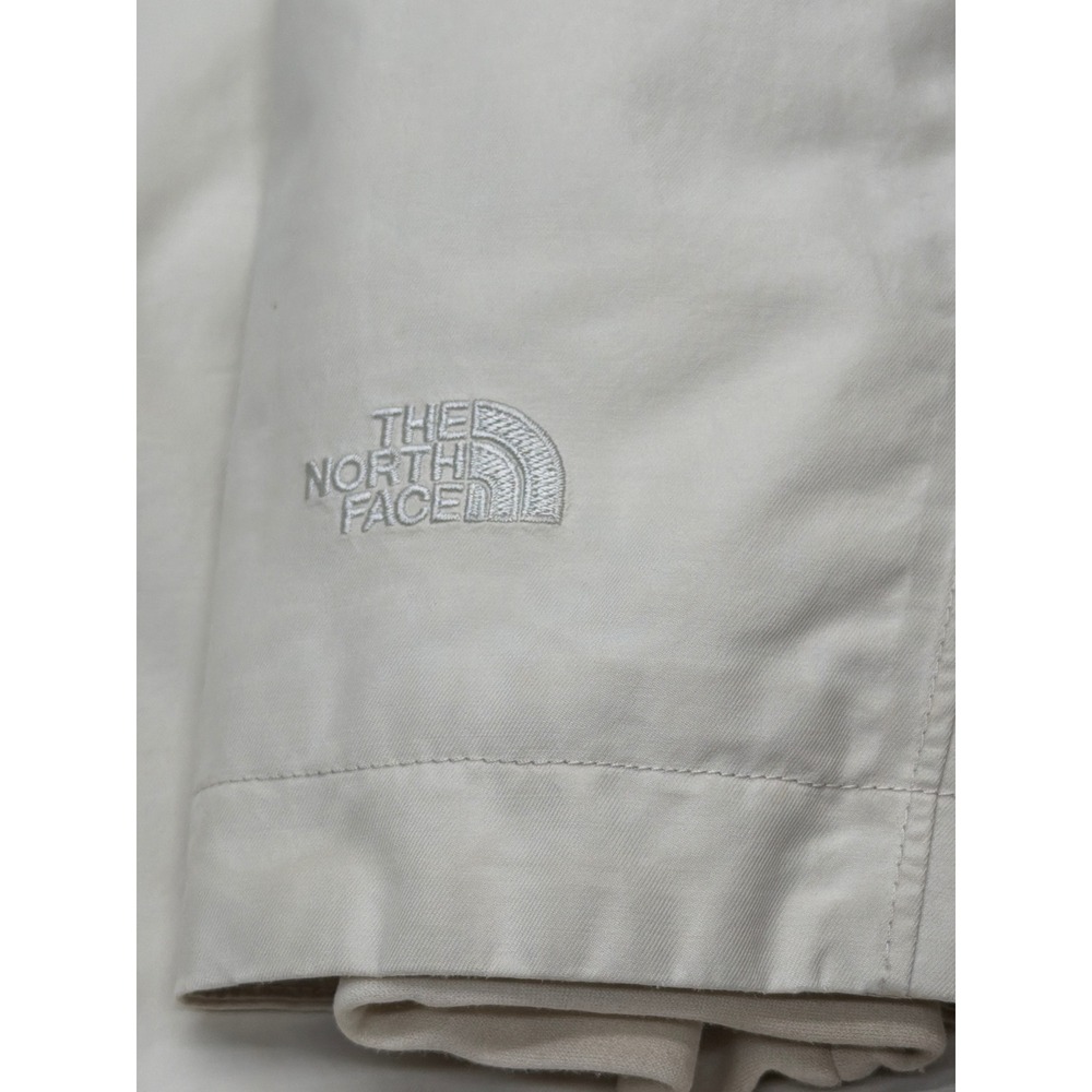 The North Face HyVent Women Parka Jacket Hooded Insulated Cream Beige Longline M - Picture 4 of 16